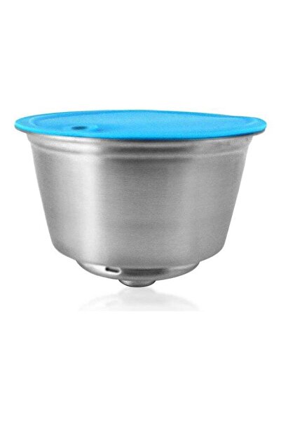 Generic ملحقات ماكينة القهوة كبسولة قهوة فلتر قهوة قابل لإعادة الاستخدام من الفولاذ المقاوم للصدأ لماكينة Dolce Gusto