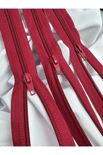 BRAVE TEKSTİL ÜRÜNLERİ Type10 Zipper Red 5 Pieces 45cm