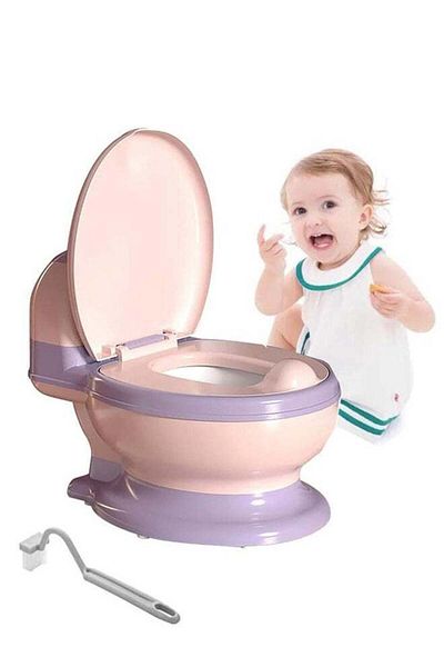 COOYA Potty Training Seat,with Lid & Soft Seat,Removable Toilet Tissue Dispenser & Splash Guard,for Kids