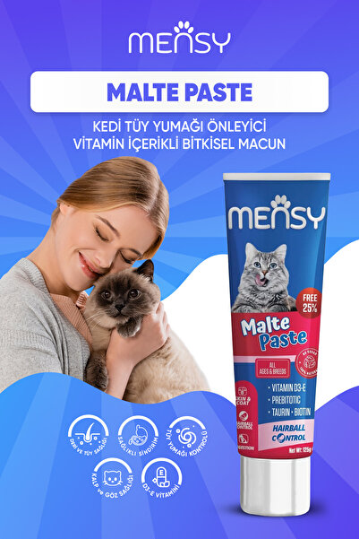 Mensy Malte Paste 125 Gr. (vitamin D3-e , Prebiyotik, Taurin, Biotin)