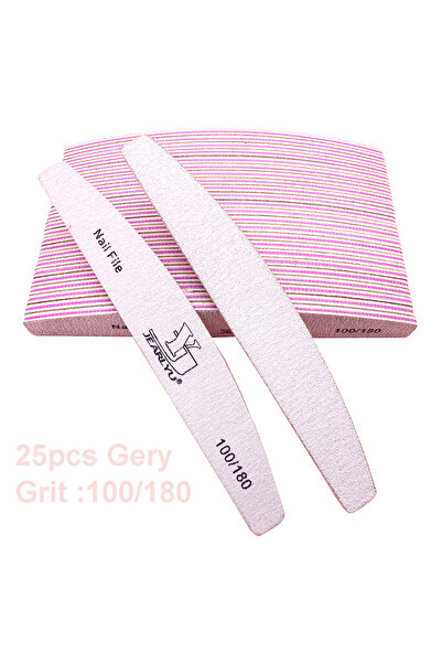 Choice 25 قطعة من مبرد الأظافر Gery100-180 5/25 قطعة/المجموعة، مزيج الألوان، ...