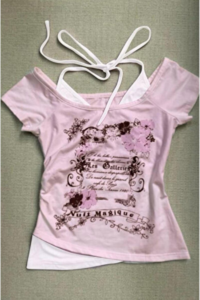 DEEFWEAR Crop top cu imprimeu Halter