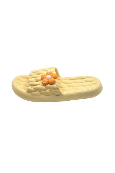 TECOS Women's Beach Slippers, ®, Size 40-41, Yellow, 26 Centimeters, Ultra Soft and Lightweight