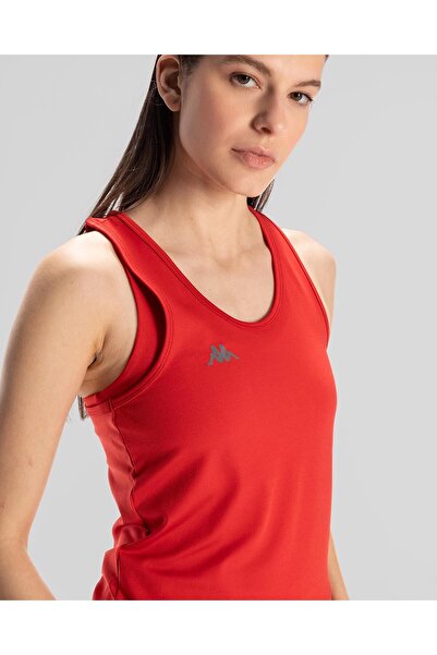 Kappa Survivor Woman Tank 3 Kadın Kırmızı Slim Fit Atlet