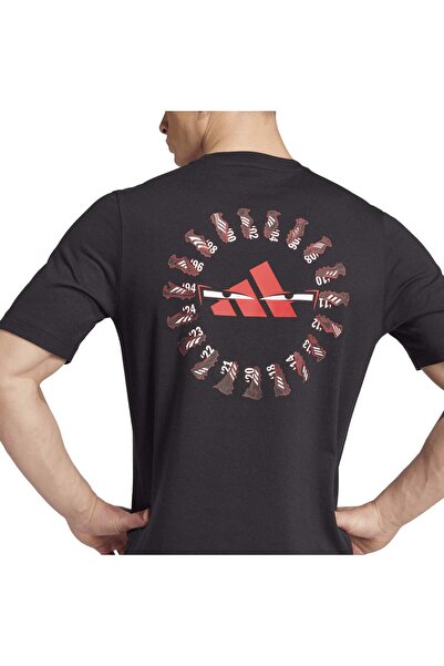 adidas Predator History g t Men's Black Round Neck T-Shirt