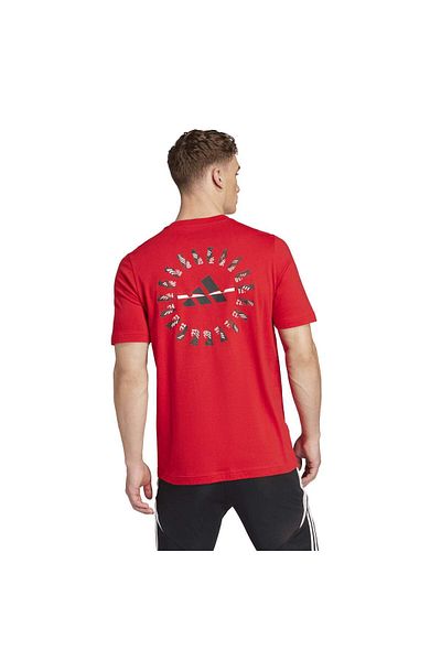 adidas Predator History g t Men's Red Round Neck T-Shirt