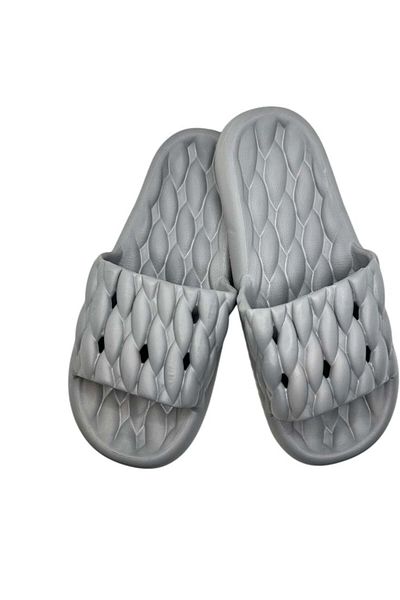 TECOS Men's beach or pool slippers, Tecos®, gray, size 40-41, 26 centimeters, lightweight