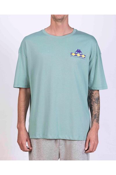 Kappa Αυθεντικό ανδρικό μπλουζάκι Coledy Cyan Regular Fit