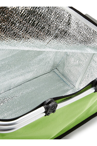 Generic Folding Insulated Cooler Hamper Zip Hand Bag Green 48 X 28 X 24centimeter