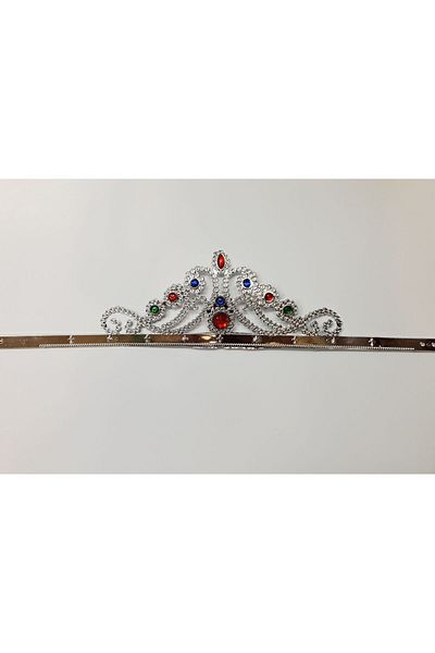 Skygo Silver Color Plastic Princess Crown Queen Crown 60 cm