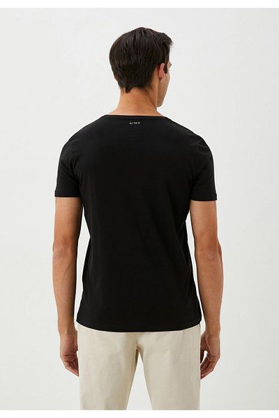 Ncs Jeans Men's T-Shirt Crew Neck Black Slim Fit 100% Cotton T-Shirt Ncs Jeans 1051