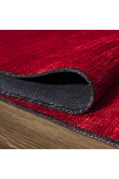KilimistA MİLANO ML104 Kırmızı Leke Tutmaz Antialerjik Yıkanılabilir Dokuma Dekoratif Halı Kilim Yolluk