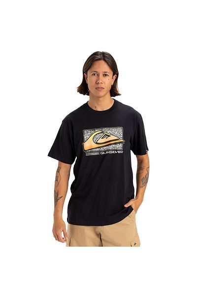 Quiksilver Retro Fade Men's Black Round Neck T-Shirt