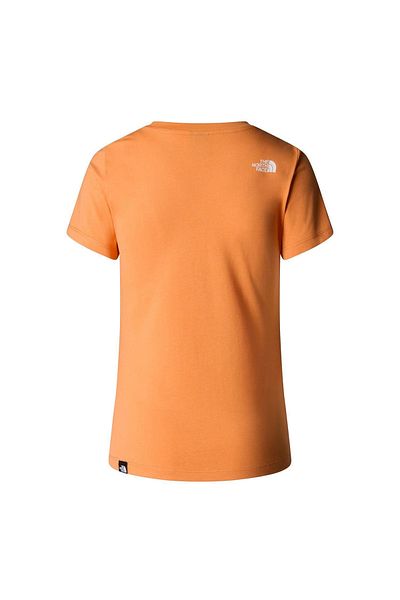 THE NORTH FACE Simple Dome Slim Women's Orange Round Neck T-Shirt