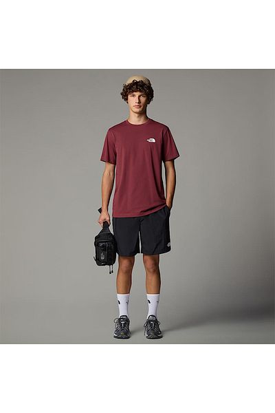 THE NORTH FACE Tricou pentru bărbați Simple Dome, roșu Claret, cu gât rotund