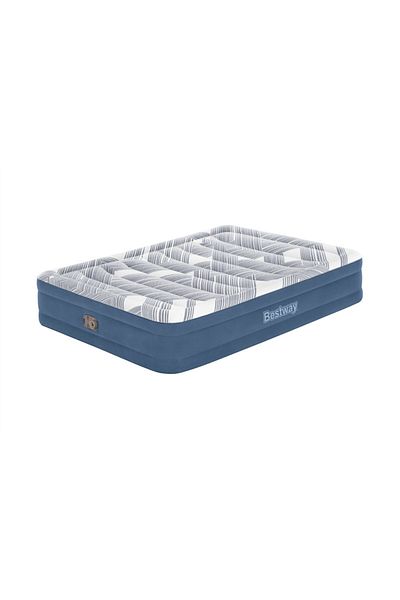 BESTWAY Bestway Queen Size Air Mattress with Built-in Electric Air Pump and Liner 2.03m x 1.52m x 36cm