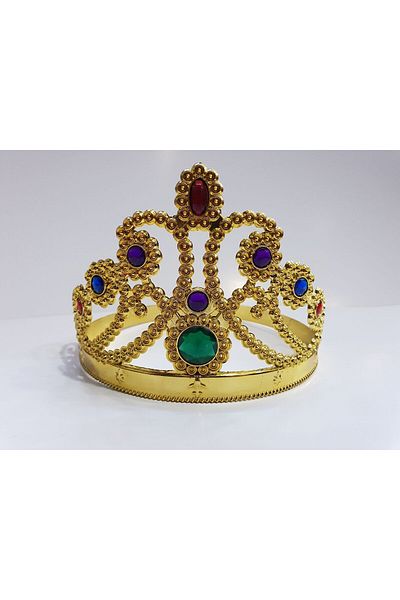 Skygo Gold Color Plastic Princess Crown Queen Crown 60 cm
