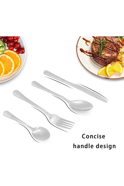 COOYA 24 Pieces Silverware Set with Hanging Rack Caddy, Stainless Steel Mirror Polished,for 6 People