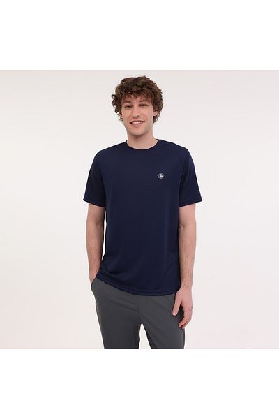 lumberjack Ανδρικό μπλουζάκι Ct100 Pes Navy Blue με στρογγυλή λαιμόκοψη