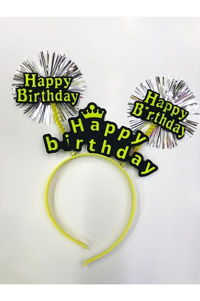 Skygo Happy Birthday Neon Color Birthday Crown 12 Pieces