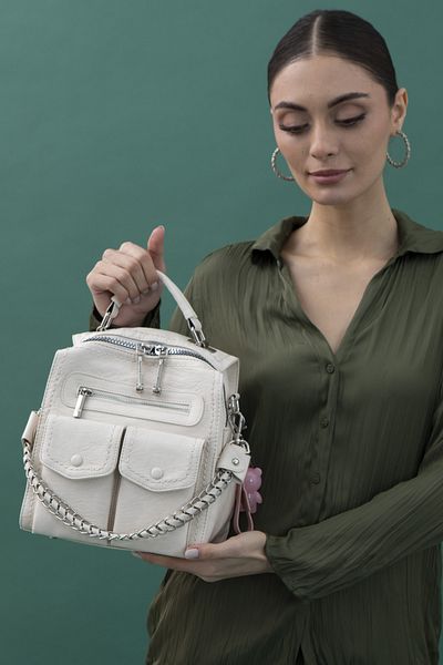 LuviShoes BYN2267 Geantă albă de zi cu zi pentru femei