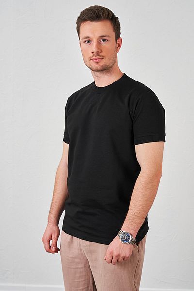 TENA Tricou negru cu două șiruri pentru bărbați - Croială confortabilă