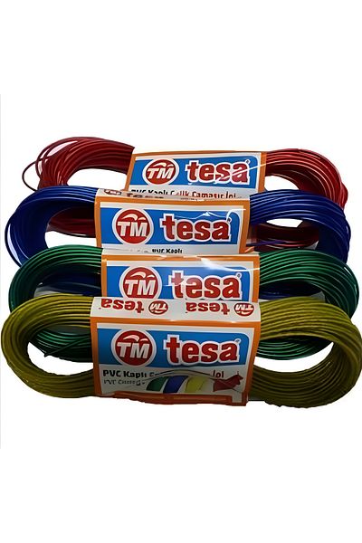 Tesa (4 Pieces) Polyester Coated Steel - Colorless Durable Clothesline