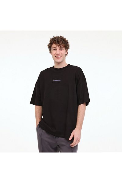 lumberjack ml Franco 11ff18 5fx Μαύρο ανδρικό κοντομάνικο μπλουζάκι