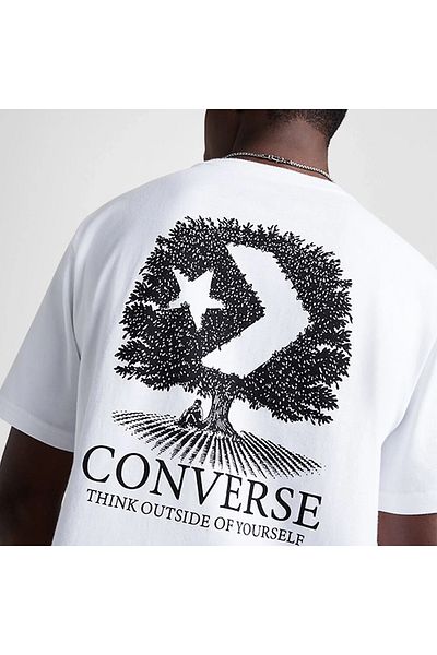 converse Tree Ανδρικό T-Shirt με λευκή στρογγυλή λαιμόκοψη