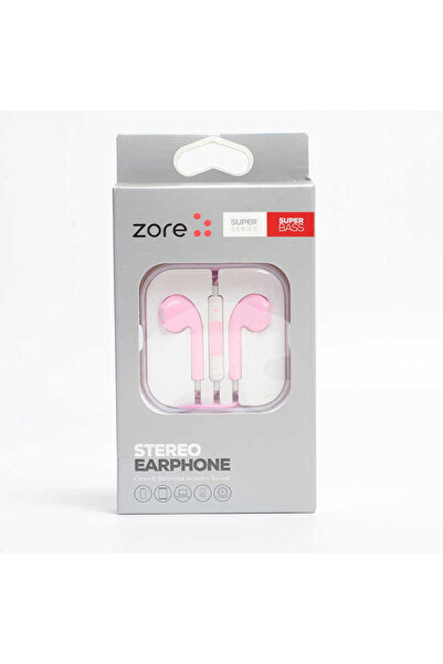 HTstore Zore EP5 Basıc Serisi 3.5mm Kulaklık-Pembe açık