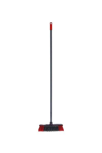 DELCASA Broom With Handle Red/Grey 100cm