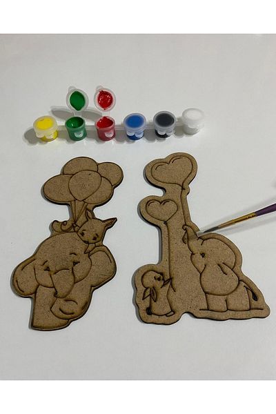 MODAT Wooden DIY Painting Set Educational Montessori Children's Development Toy
