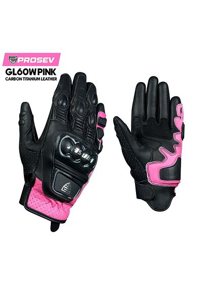 Scoyco Gl60W Carbon Glove (Black-Pink)