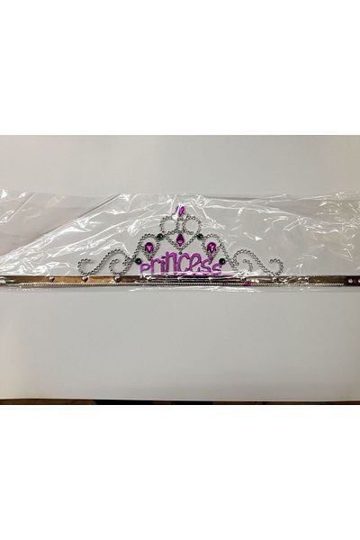 Skygo Silver Color Princess Written Party Crown 60 cm
