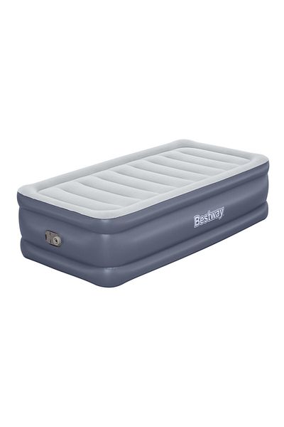BESTWAY Antimicrobial Double Sleeping Mattress with Built-in Electric Pump 1.91m x 97cm x 51cm 26-6713G