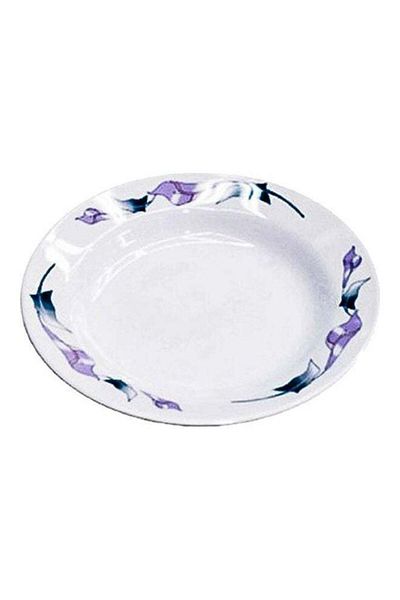 ROYALFORD Attractive Soup Plate White/Purple 12x12x5cm