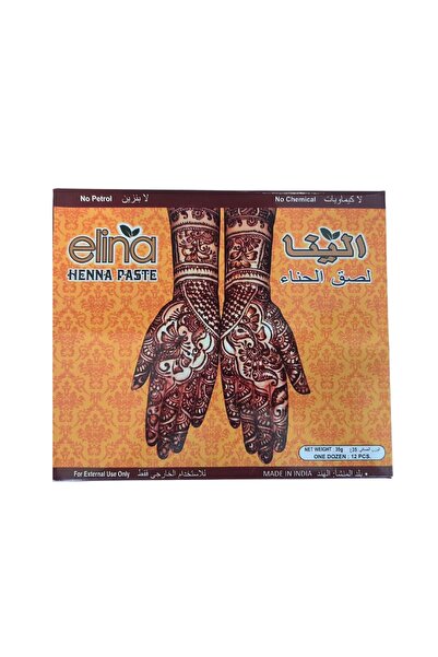 Elina معجون الحناء الطبيعي 35 جرام (عبوة من 12 قطعة)