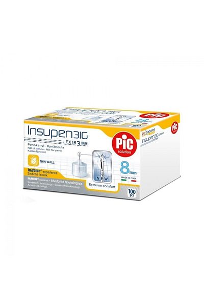 PIC SOLUTION PIC Insupen 8mm x 31G Pen Needles