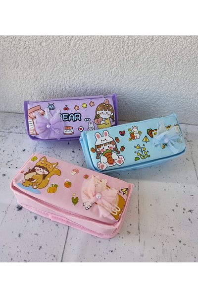 senacacollection 1 Pcs Princess Crown Pencil Case Double Zipper Pencil Holder