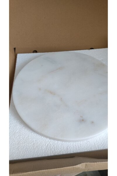 Başakmarble Doğal Mermer Supla - Yuvarlak Sunumluk