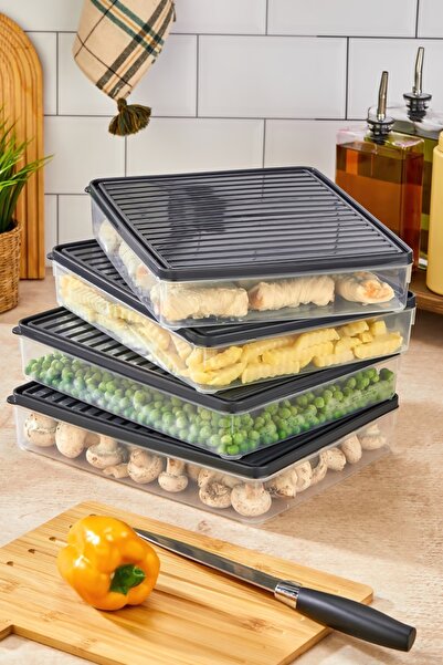 MHK Collection Storage Container Set of 15 (5X2.5L + 10X1L) | Airtight | Freezer Compatible