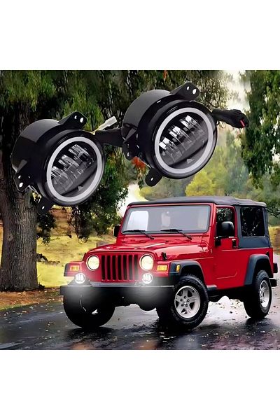 Generic Toby's 2-Piece LED Fog Light For Jeep Wrangler