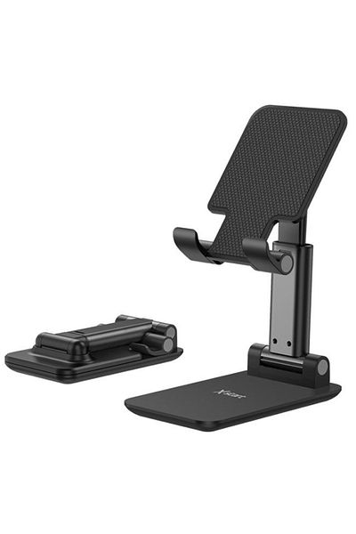 REDz Accessories Desk Holder For Phone And Tablet, X-start Zj019, Adjustable Angle, Anti-slip Protection, Black