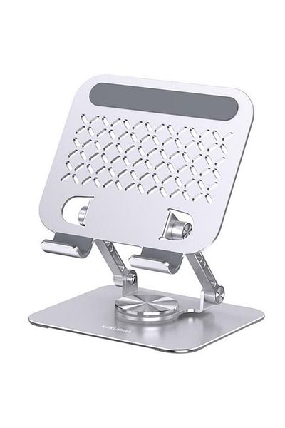 REDz Accessories Phone and Tablet Holder, KAKU KSC-1163, Adjustable Angle, Adjustable Height, Metal, Silver