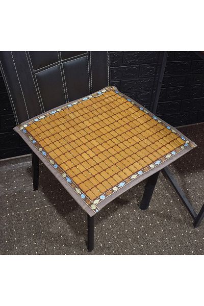 Naimeed Company Chair cushion, bamboo wood pattern, Naimeed D4914, Brown