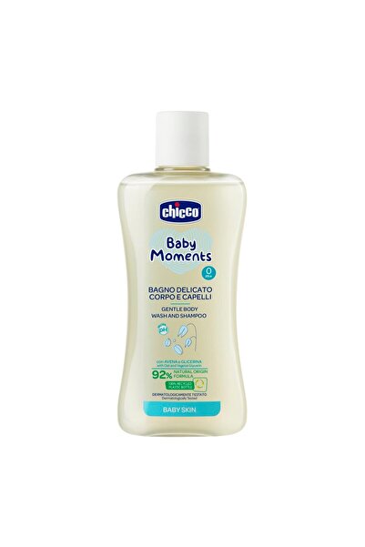 Chicco Baby Moments Gentle Body Wash And Shampoo For Baby Skin 0m 200ml