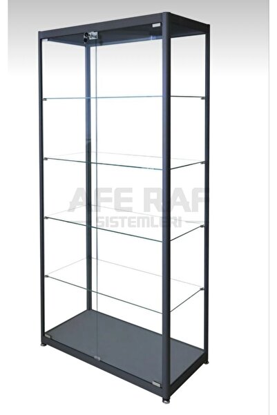 AFE DEKOR 175x70x30, Camlı Vitrin - Camlı Dolap - Camlı Koleksiyon Vitrini - ...