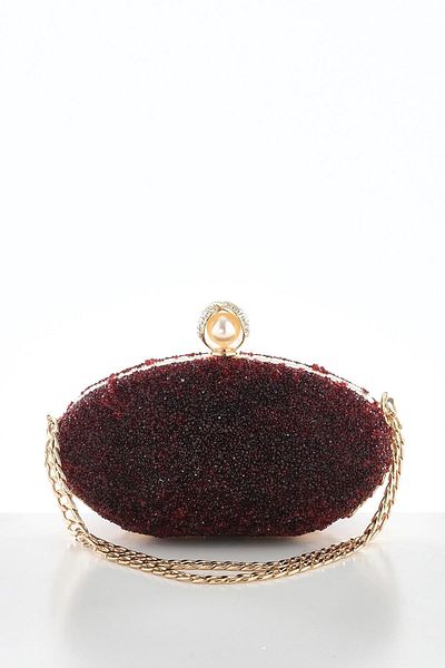 EXPLOSION Stylish Evening Dress Bag with Crystal Stone Short Chain Strap.