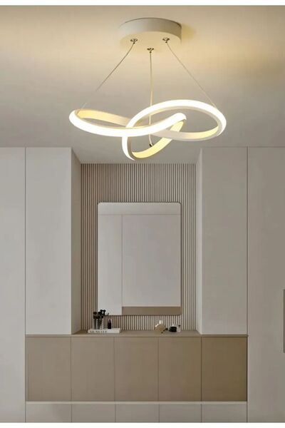 Buiva Modern Tasarım White Swan Plafonyer Led Avize Beyaz Gövde Salon Mutfak ...