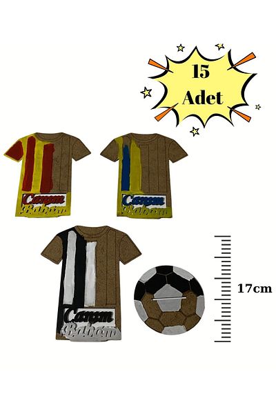 MODAT Father's Day Gift to My Dear Dad Wooden Painting Jersey Fan Themed 15 Pieces